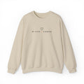 Be Kind Siempre  Simple crewneck sweatshirt | minimalist heart text design